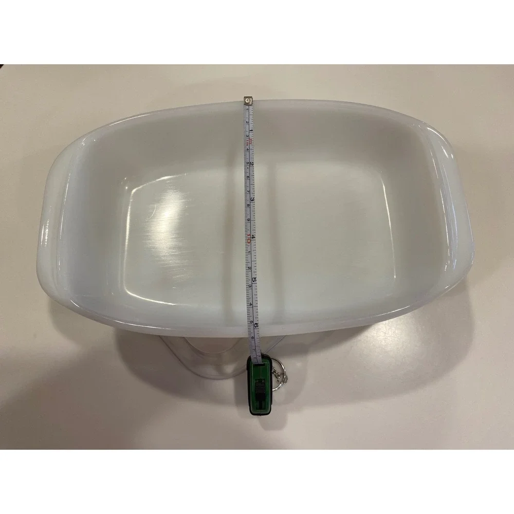 Vintage Dynaware Pyr-O-Rey‎ milk glass casserole dish